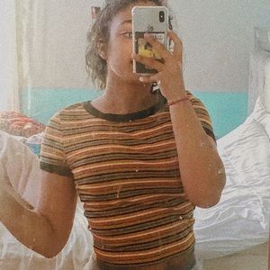 brandy striped shirt